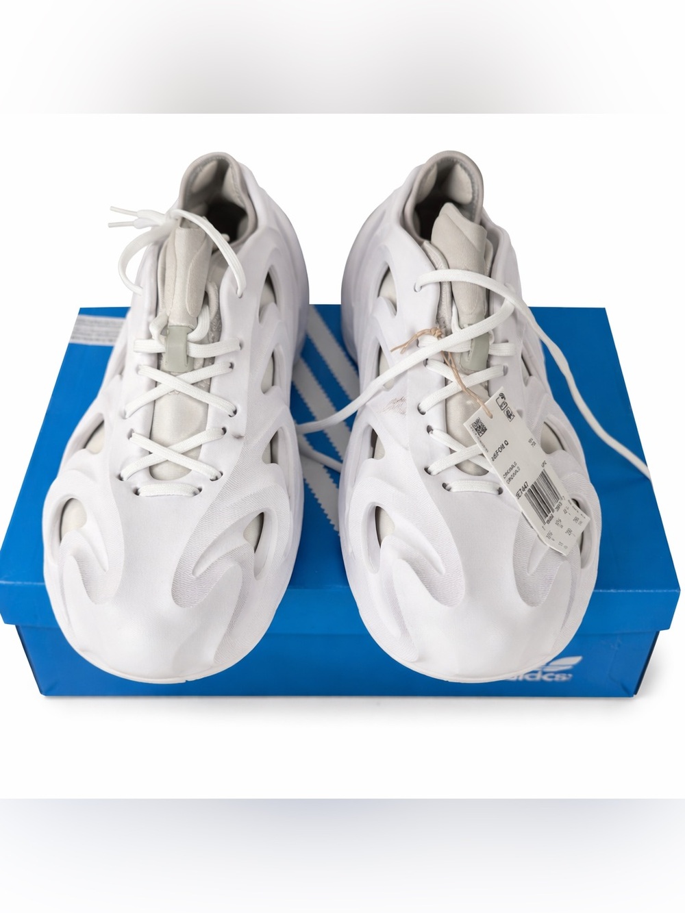 ADIDAS adiFOM Q White Light Grey IE7447 Makers of Foam Runners Men’s Size US 11
